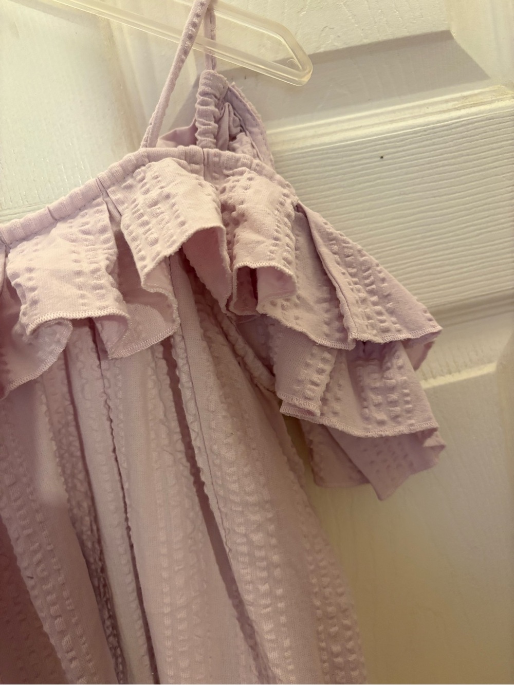 Free People Tamara Lilac Open Back Seersucker Midi/Maxi Dress - Picture 6 of 16